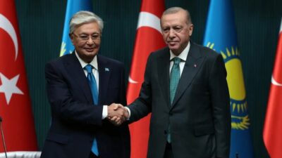 Başkan Recep Tayyip Erdoğan, Kazakistan Cumhurbaşkanı Kasım Cömert Tokayev ile