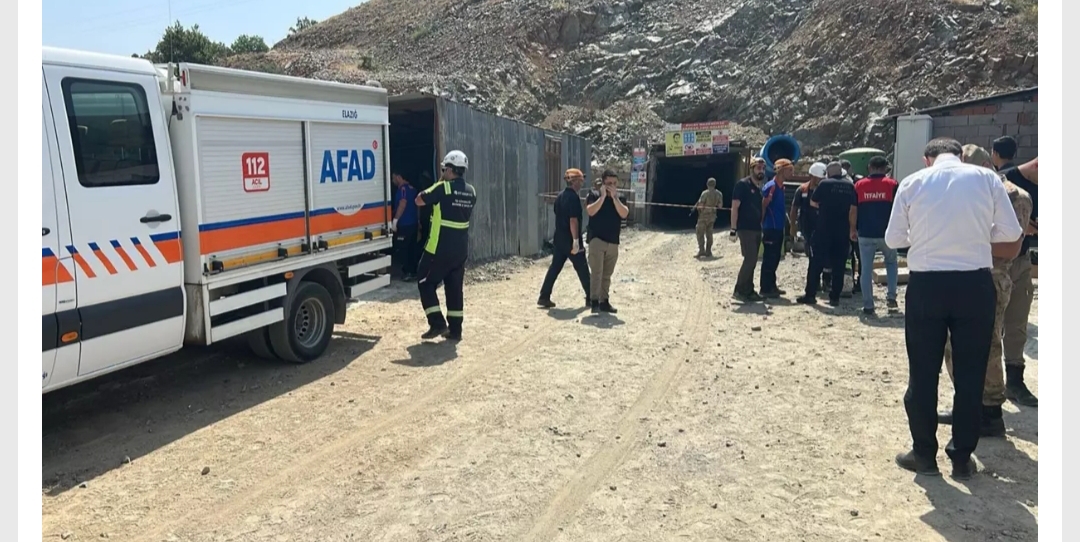Elazığ'da bir maden ocağında göçük meydana geldi. Olay yerine AFAD,
