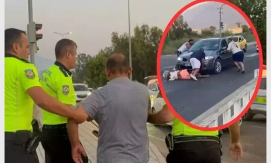 Fethiye'de yaya geçidinden karşıya geçen İngiliz turiste çarpan sürücü kadını
