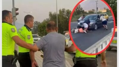 Fethiye'de yaya geçidinden karşıya geçen İngiliz turiste çarpan sürücü kadını