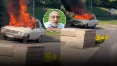 Türkiye Büyük Millet Meclisi (TBMM) önünde M.E.F. isimli bir şahıs