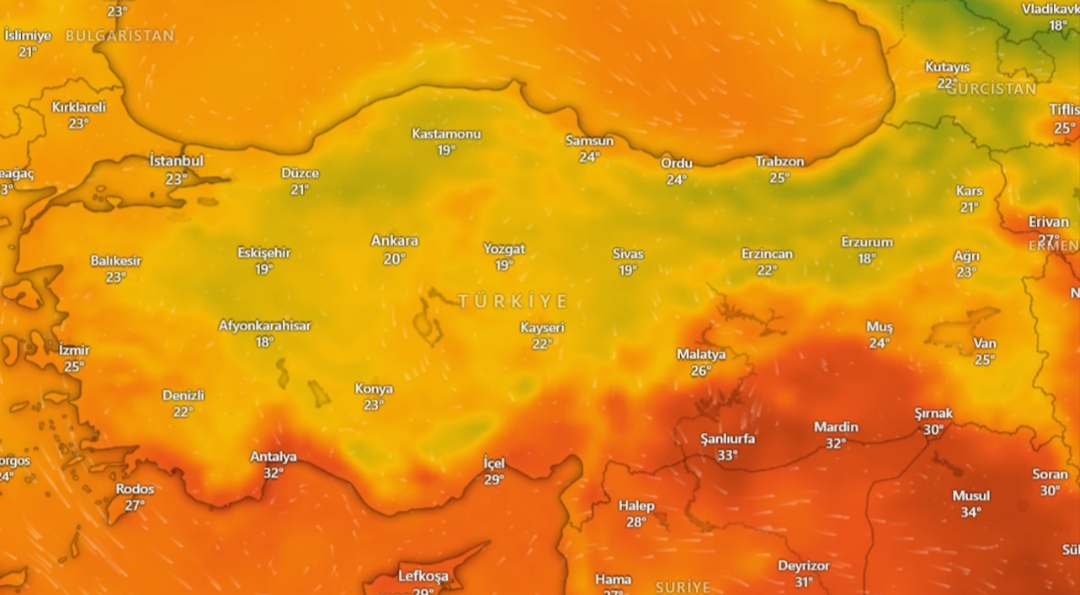 Meteoroloji uyarıyor: Kısa süreli serinliğin ardından sıcaklıklar hızla yükselecek. Cuma