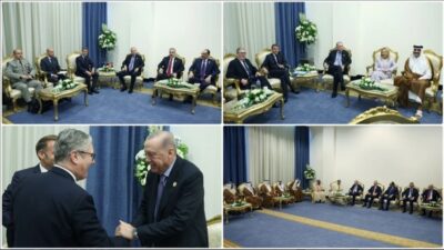 Cumhurbaşkanı Recep Tayyip Erdoğan, "Şarm el-Şeyh Barış Zirvesi" için bulunduğu