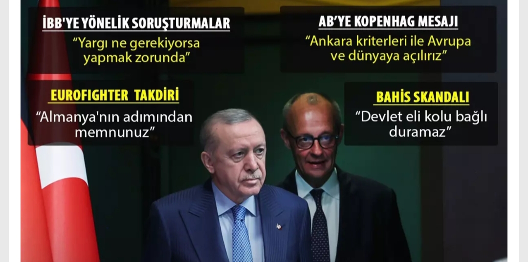 Başkan Erdoğan’dan Almanya’ya İsrail ayarı: Bunları görmüyor musunuz? Almanya Şansölyesi Friedrich Merz ile ortak basın toplantısında konuşan Başkan