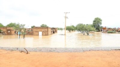 Güney Sudan'da etkili olan şiddetli yağışların yol açtığı sel felaketleri,