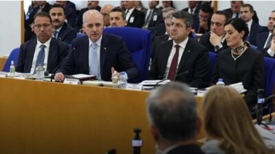 TBMM Başkanı Numan Kurtulmuş, İYİ Parti (İP)Genel Başkan Yardımcısı ve