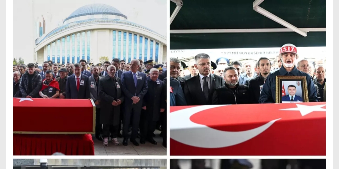 Vatan size minnettar: Türkiye şehitlerini uğurladı Azerbaycan-Gürcistan sınırında düşen C130 tipi askeri kargo uçağında şehit olan