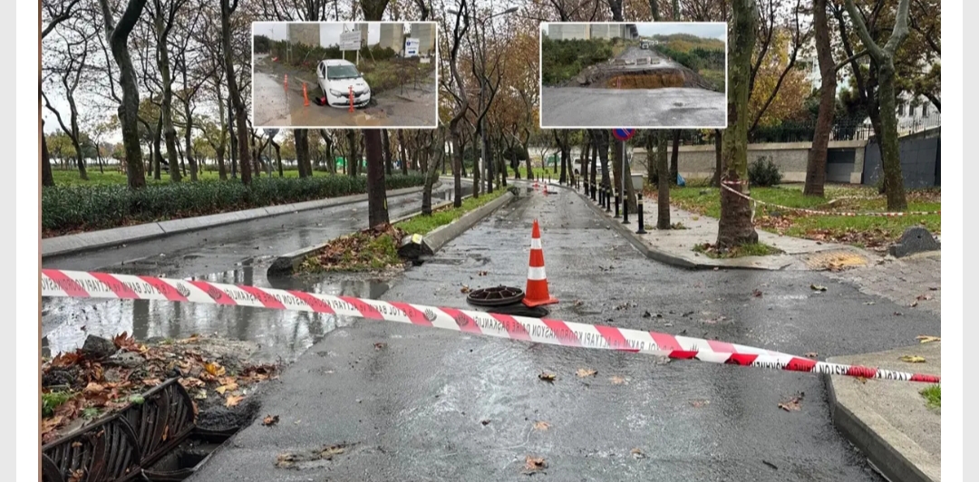 İstanbul’u sağanak vurdu: Yollar çöktü, araçlar mahsur kaldı Meteorolojinin uyarılarının ardından İstanbul'un bazı ilçelerinde aralıklarla kuvvetli yağış etkili