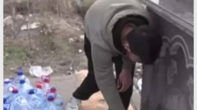 Ankara'nın Sincan ilçesinde 2 gündür süren su kesintisi nedeniyle vatandaşlar