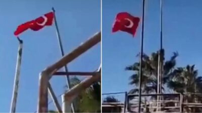 Milli Savunma Bakanlığı (MSB), Nusaybin sınırında Türk bayrağına yönelik gerçekleştirilen