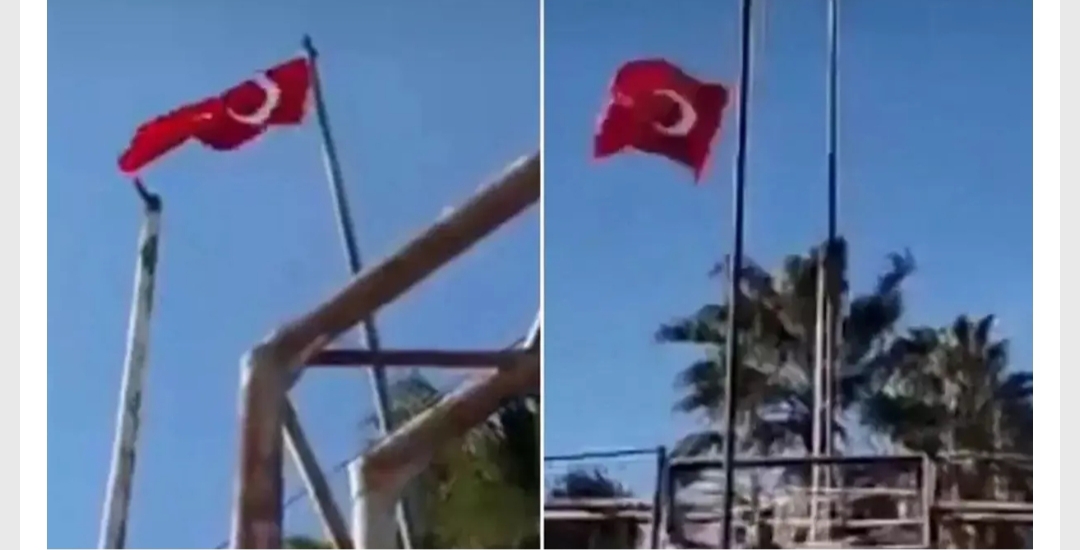 Milli Savunma Bakanlığı (MSB), Nusaybin sınırında Türk bayrağına yönelik gerçekleştirilen