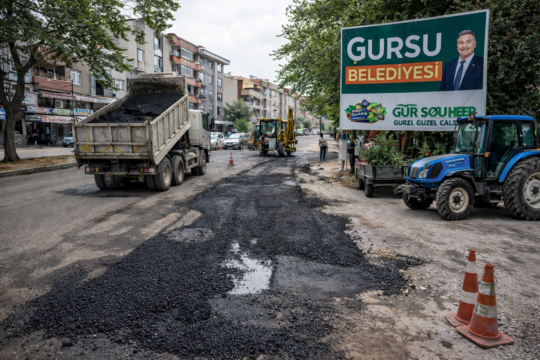 BURSA – GÜRSU – Gürsu Belediyesi, ilçe genelinde yürüttüğü altyapı