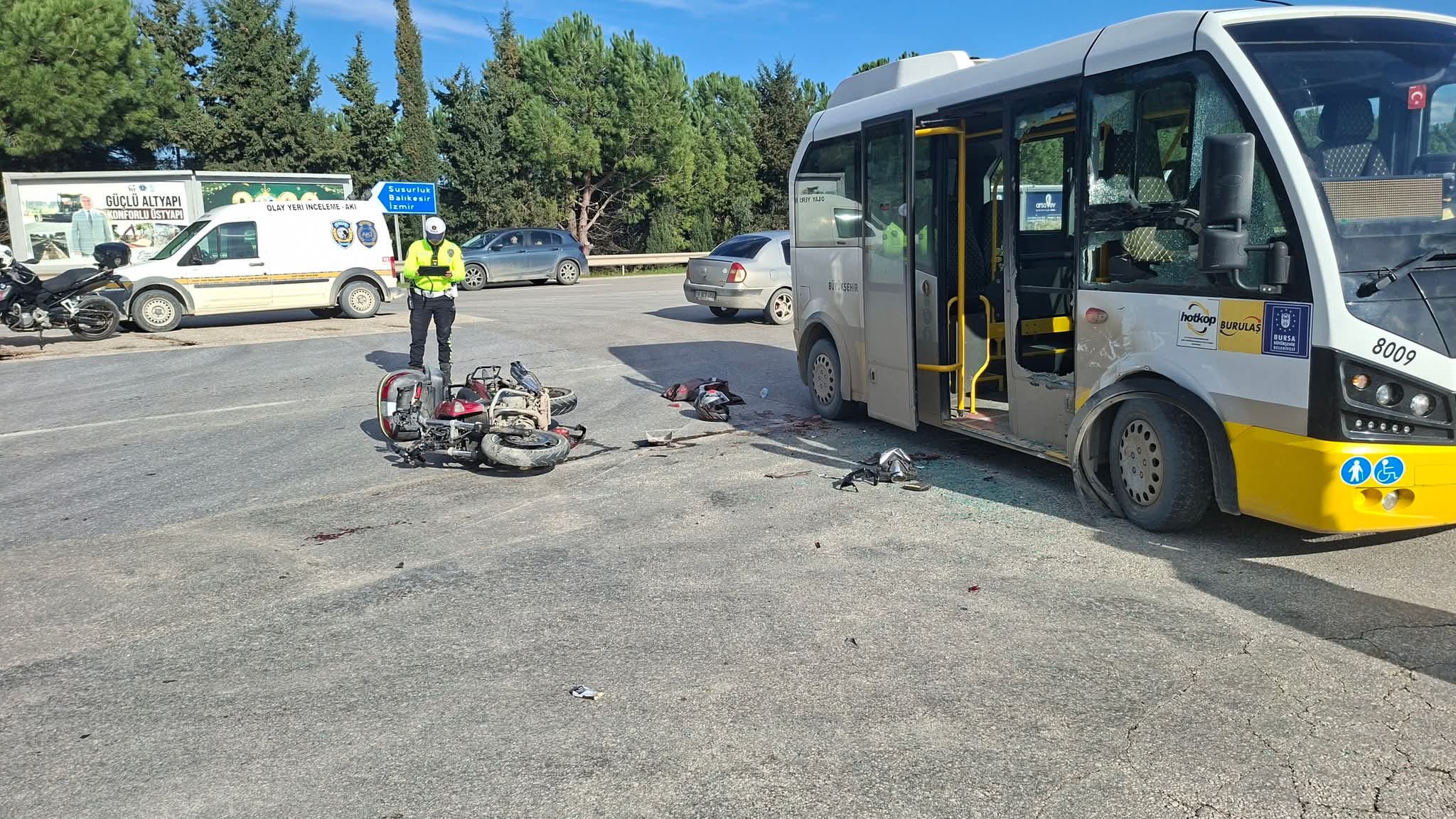 Bursa’nın Mustafakemalpaşa ilçesi bugün gelen acı haberle sarsıldı. Terminal girişinde