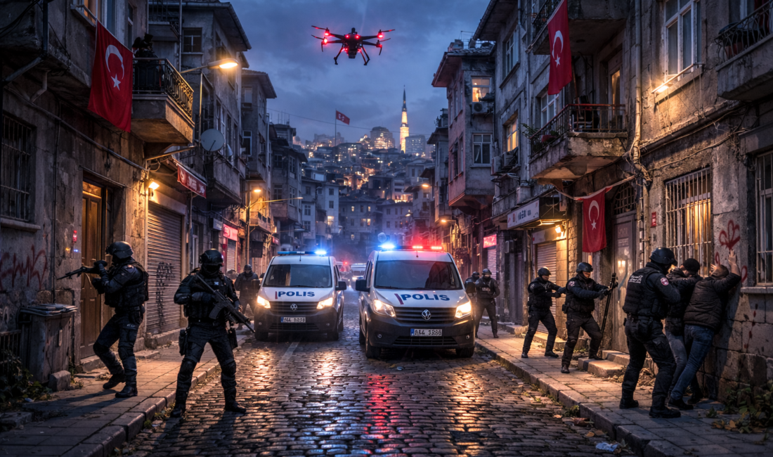 Ankara merkezli 5 ilde gerçekleştirilen eş zamanlı operasyonda, 87 ayrı