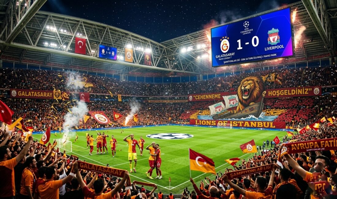 "Şampiyonlar Ligi’nde dev gece! Galatasaray, RAMS Park’ı cehenneme çevirdi; Lemina’nın
