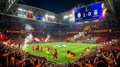 "Şampiyonlar Ligi’nde dev gece! Galatasaray, RAMS Park’ı cehenneme çevirdi; Lemina’nın