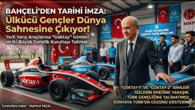 Bahçeli, Ülkü Ocakları’nın yerli yarış arabalarına "Göktay-1" ve "Göktay-2" isimlerini
