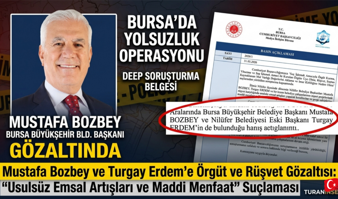 Bursa'da yer yerinden oynadı! Aralarında Büyükşehir Belediye Başkanı Mustafa Bozbey