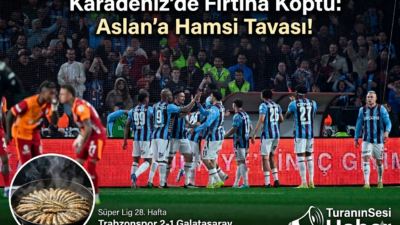 Lider Galatasaray'ı sahasında deviren Trabzonspor, Onuachu ve Nwaiwu'nun golleriyle şampiyonluk