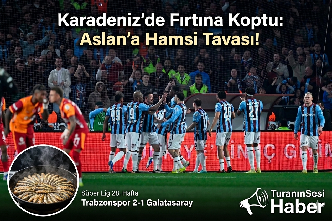 Lider Galatasaray'ı sahasında deviren Trabzonspor, Onuachu ve Nwaiwu'nun golleriyle şampiyonluk