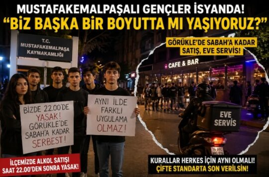 ​"Nilüfer’de hayat tam gaz, Mustafakemalpaşa’da saat 22.00’de kilit! Bursa genelindeki