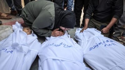 İsrail ordusunun, Gazze Şeridi'nin kuzeyine düzenlediği saldırıda 2 evladını kaybeden