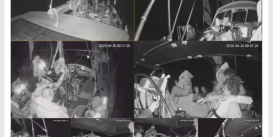 Gazze'ye insani yardım ulaştırmak amacıyla Akdeniz'e açılan Küresel Sumud Filosu'na