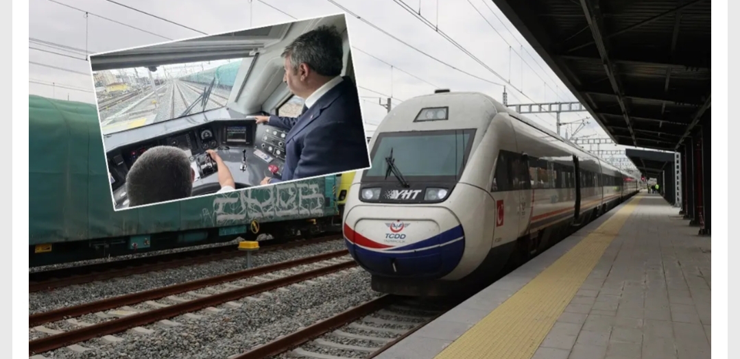 Edirne Valisi Yunus Sezer, hızlı trenin test sürüşüne katıldı. Söz