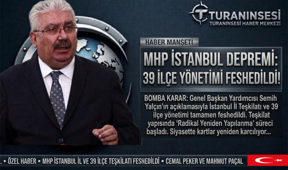 MHP teşkilatlarında İstanbul depremi! Genel Başkan Yardımcısı Semih Yalçın’ın açıklamasıyla
