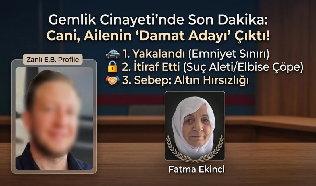 Gemlik'te boğazı kesilerek öldürülen Fatma Ekinci'nin katil zanlısı, ailenin "damat