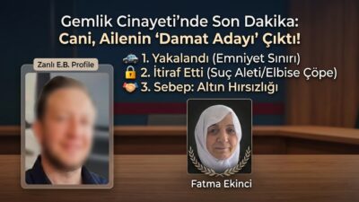 Gemlik'te boğazı kesilerek öldürülen Fatma Ekinci'nin katil zanlısı, ailenin "damat