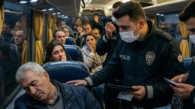 İnegöl'de polisin rutin kontrolü acı sonu ortaya çıkardı; otobüste uyuduğu