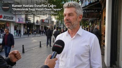 Mustafakemalpaşa esnafından İrfan Erenler, toplu taşıma araçlarında hasta ve yaşlılara