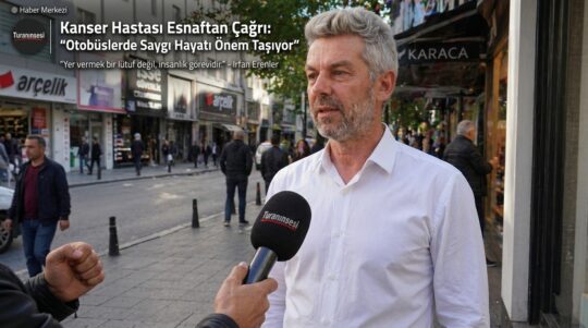 Mustafakemalpaşa esnafından İrfan Erenler, toplu taşıma araçlarında hasta ve yaşlılara