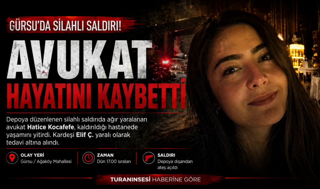 Gürsu’da depoya düzenlenen silahlı saldırıda ağır yaralanan avukat Hatice Kocafefe,