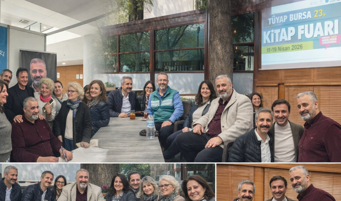 Bursa Kitap Fuarı’nda ünlü yazarlarla buluşan TuranınSesi yazarı İbrahim Çelik,