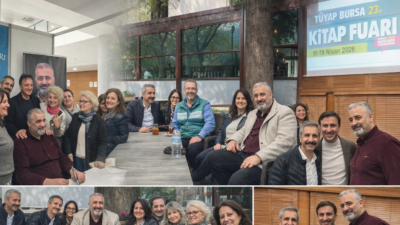 Bursa Kitap Fuarı’nda ünlü yazarlarla buluşan TuranınSesi yazarı İbrahim Çelik,