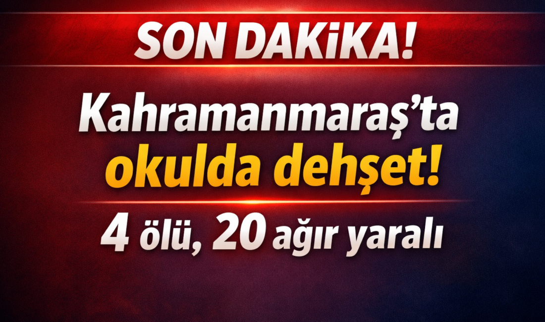 Kahramanmaraş’ta bir okulda meydana gelen silahlı saldırı Türkiye’yi yasa boğdu.