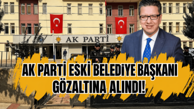 Şanlıurfa Halfeti’de ihalelerde yolsuzluk iddiasıyla düzenlenen şafak operasyonunda, eski belediye