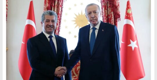 Başkan Erdoğan, IKBY Başbakanı Mesrur Barzani'yi kabul etti. Başkan Erdoğan,