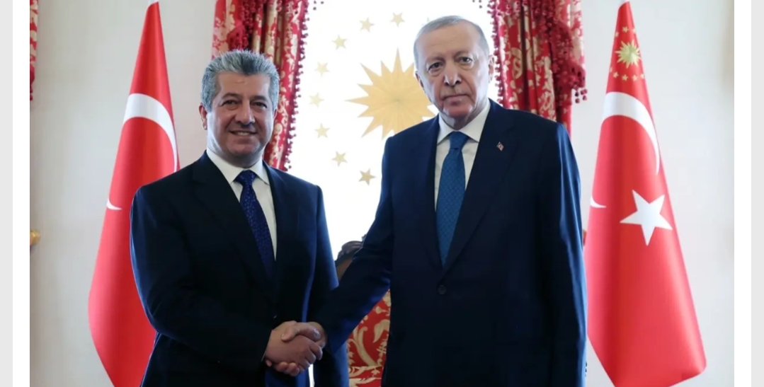 Başkan Erdoğan, IKBY Başbakanı Mesrur Barzani'yi kabul etti. Başkan Erdoğan,