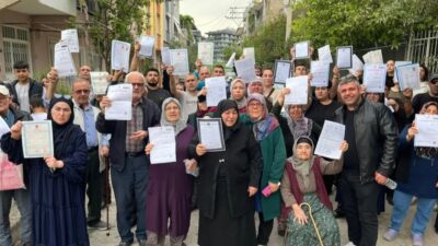İzmir Bornova'da yeni imar planı krizi büyüyor. Kazımdirik Mahallesi sakinleri,