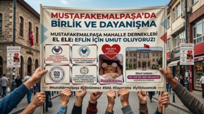 SMA Tip 1 hastası Eflin bebek için Mustafakemalpaşa’nın dört köklü