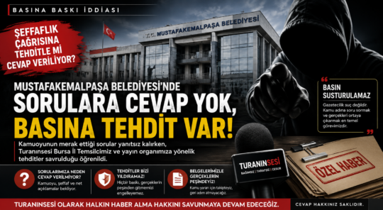 Mustafakemalpaşa Belediyesi hakkında yayımlanan “Şeffaflık Vakti” haberinin ardından Turanınsesi Bursa