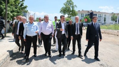 Bursa Büyükşehir Belediyesi Başkan Vekili Şahin Biba, İnegöl’de devam eden