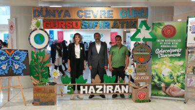 Gürsu Belediyesi, Dünya Çevre Günü kapsamında düzenlediği etkinlikte öğrencilere sıfır