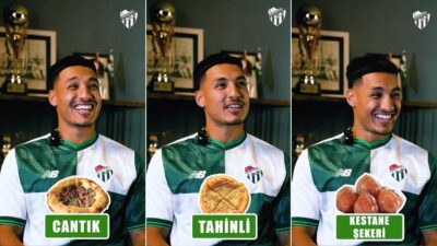 Bursaspor'un yeni transferi Amine Boutrah, Bursa'ya özgü kelimeleri eğlenceli şekilde