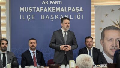 Bursa Büyükşehir Belediyesi Başkan Vekili Şahin Biba'nın Mustafakemalpaşa ziyaretinde Cumhur