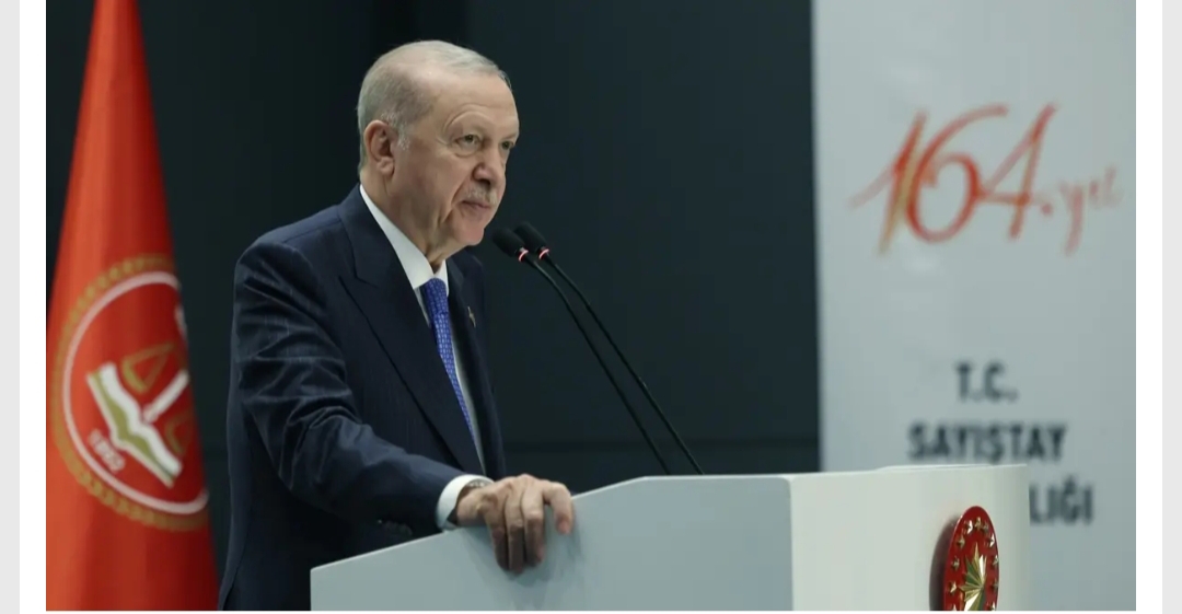 Ankara'da “Sayıştay'ın 164. Kuruluş Yıl Dönümü Töreni”nde konuşan Başkan Erdoğan