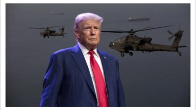 ABD Başkanı Donald Trump, Hürmüz Boğazı üzerinde devriye gezen bir